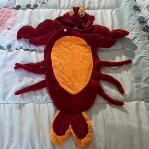 Lobster Halloween costume 0-3 months baby infant bunting warm zip up